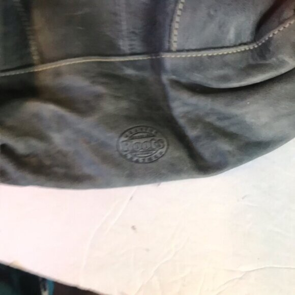 Roots Leather Bucket Tote & Wallet Crossbody Shoulder Bag Buckskin Zip Pockets - Picture 6 of 16